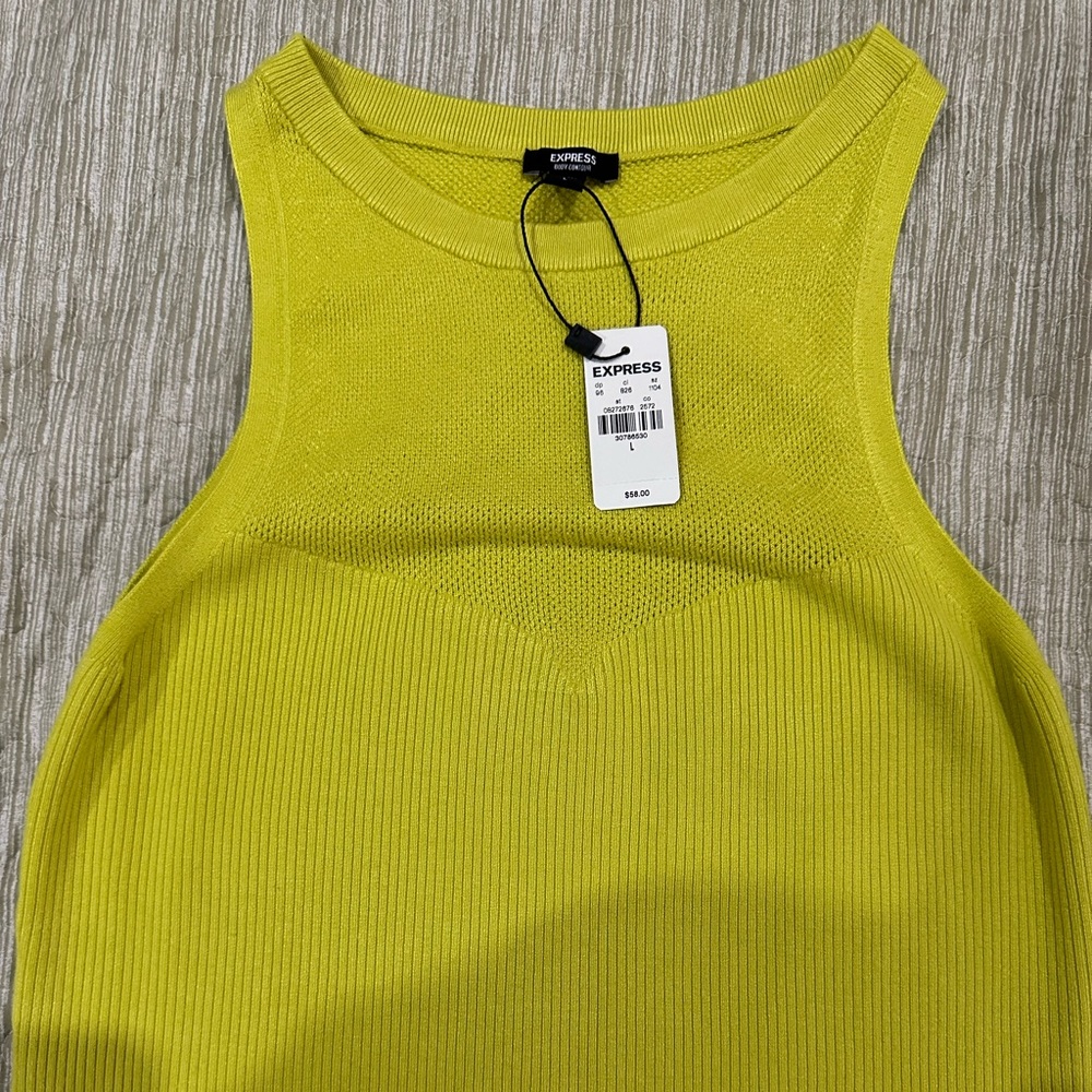 Express womens Large Body contour Top Knit